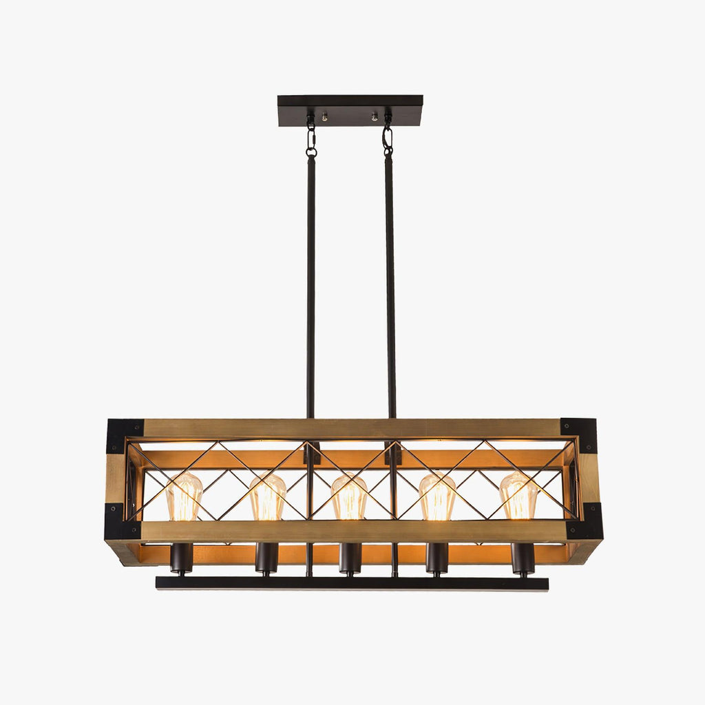 Grid Lustre Rectangulaire Pour Îlot de Cuisine - Neutralighting