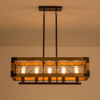 Grid Lustre Rectangulaire Pour Îlot de Cuisine - Neutralighting