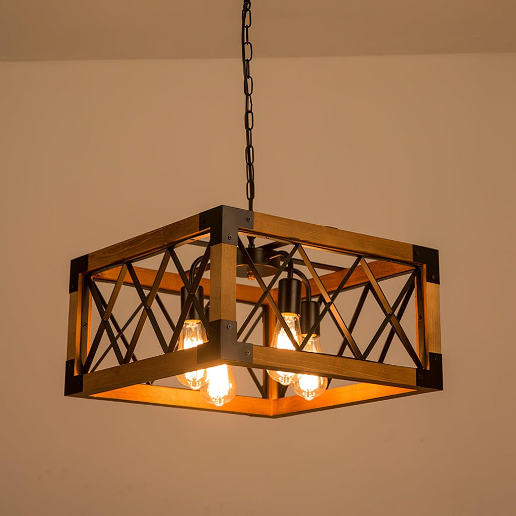 Grid Lustre Rectangulaire Pour Îlot de Cuisine - Neutralighting