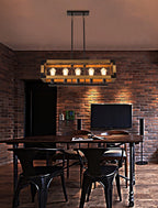 Grid Lustre Rectangulaire Pour Îlot de Cuisine - Neutralighting