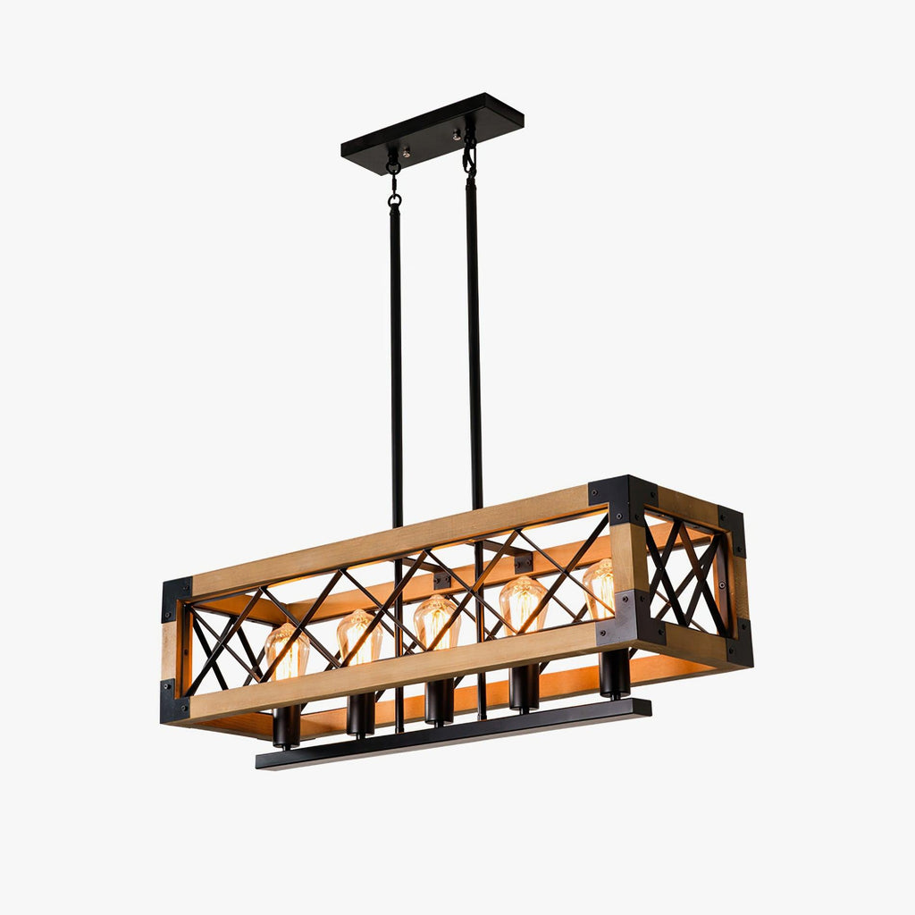 Grid Lustre Rectangulaire Pour Îlot de Cuisine - Neutralighting