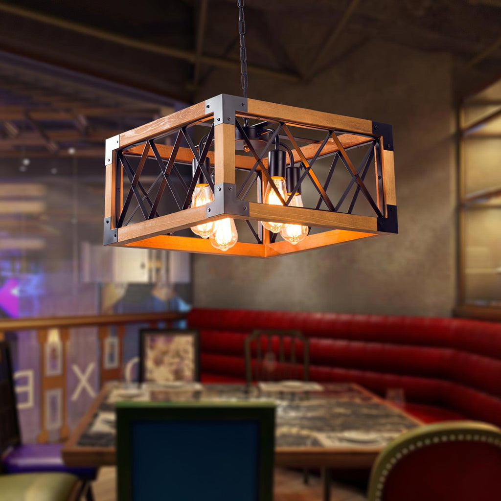 Grid Lustre Rectangulaire Pour Îlot de Cuisine - Neutralighting