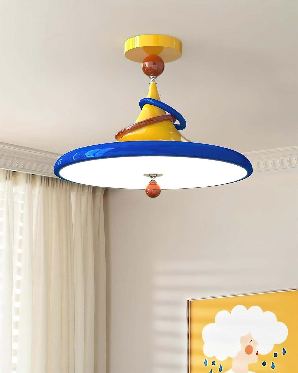 Kivra Plafonnier Cône Rétro-Futuriste - Neutralighting