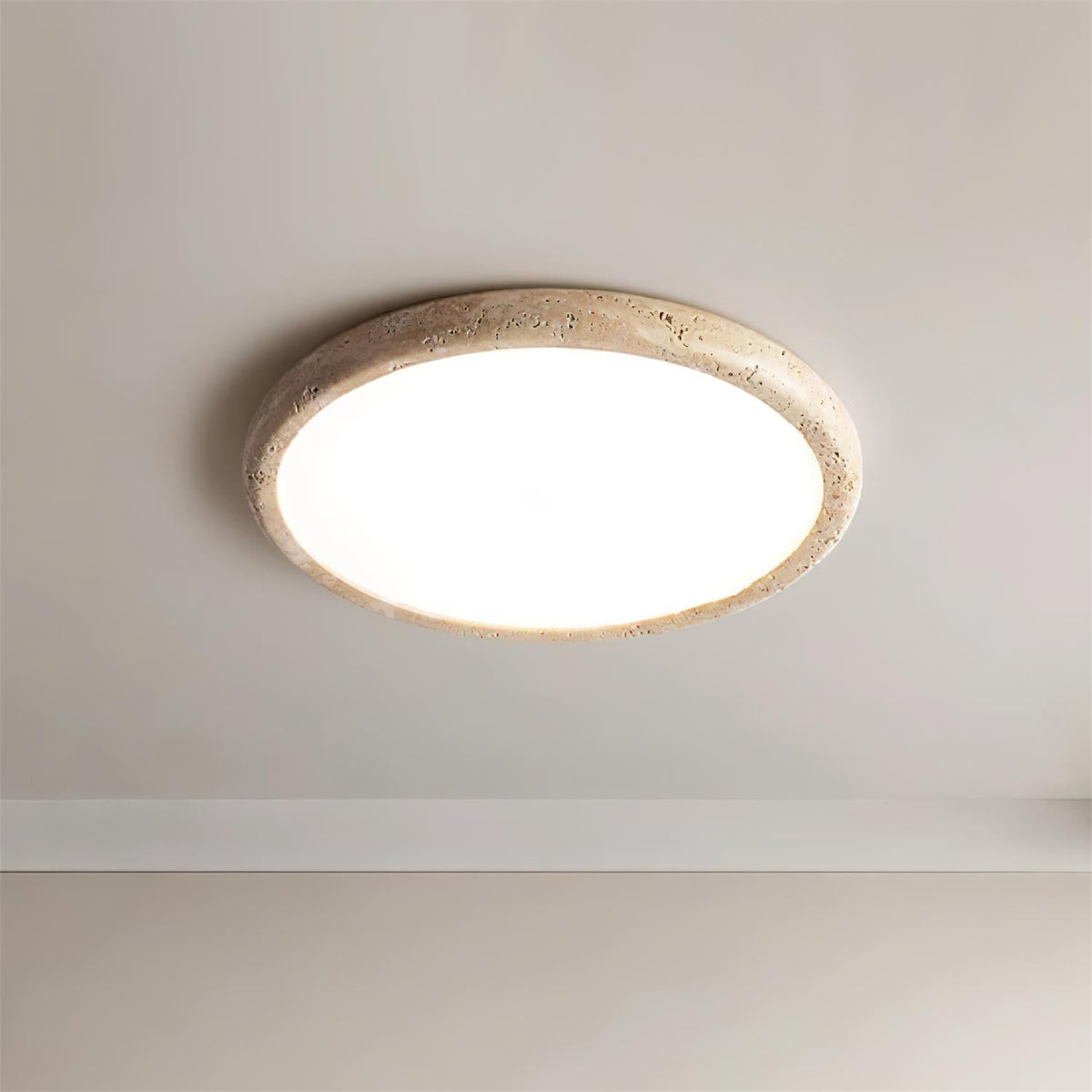 Lunaro Plafonnier Minimaliste Travertin - Neutralighting