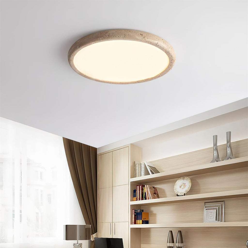 Lunaro Plafonnier Minimaliste Travertin - Neutralighting