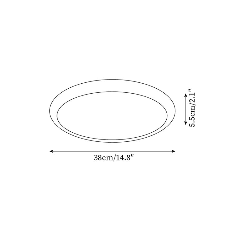 Lunaro Plafonnier Minimaliste Travertin - Neutralighting