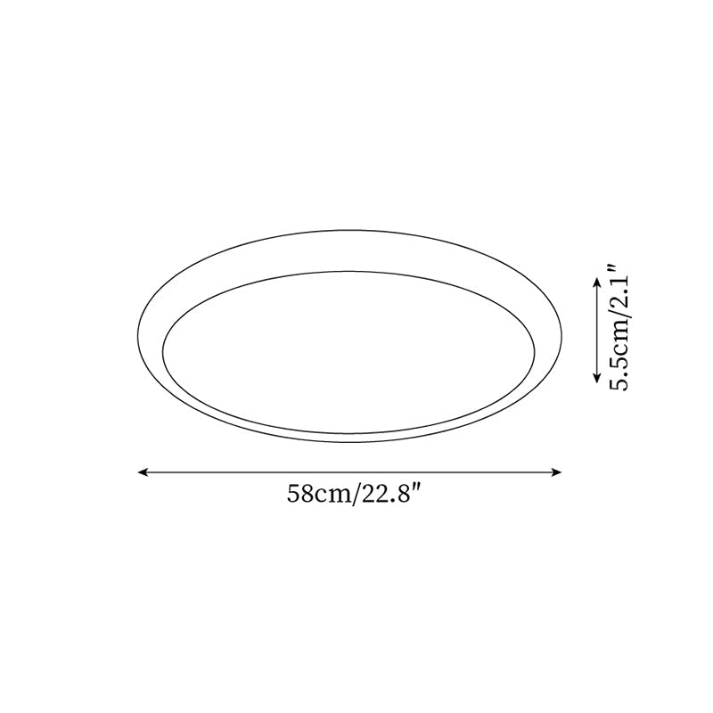Lunaro Plafonnier Minimaliste Travertin - Neutralighting