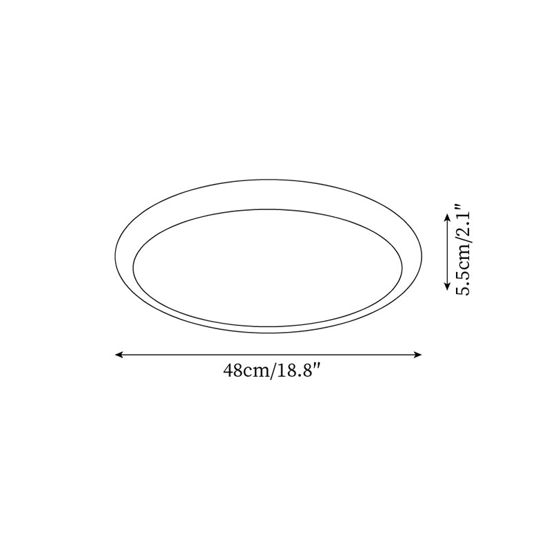 Lunaro Plafonnier Minimaliste Travertin - Neutralighting