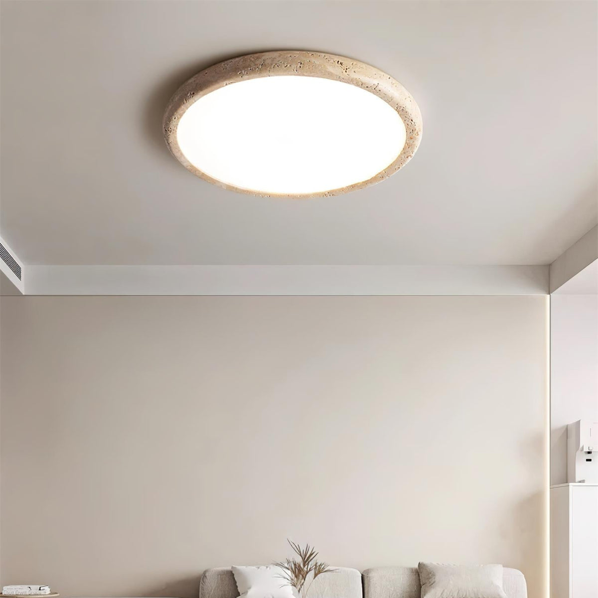 Lunaro Plafonnier Minimaliste Travertin - Neutralighting
