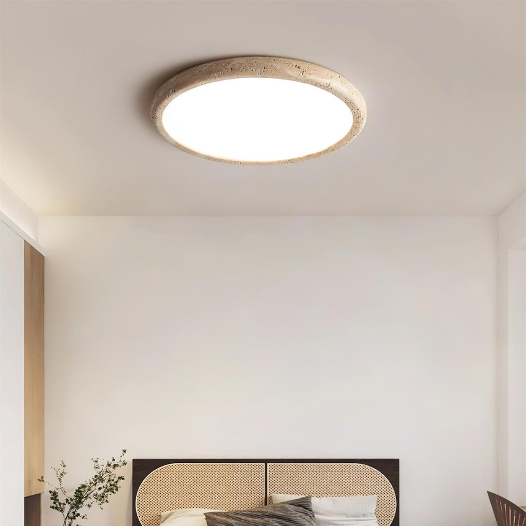 Lunaro Plafonnier Minimaliste Travertin - Neutralighting