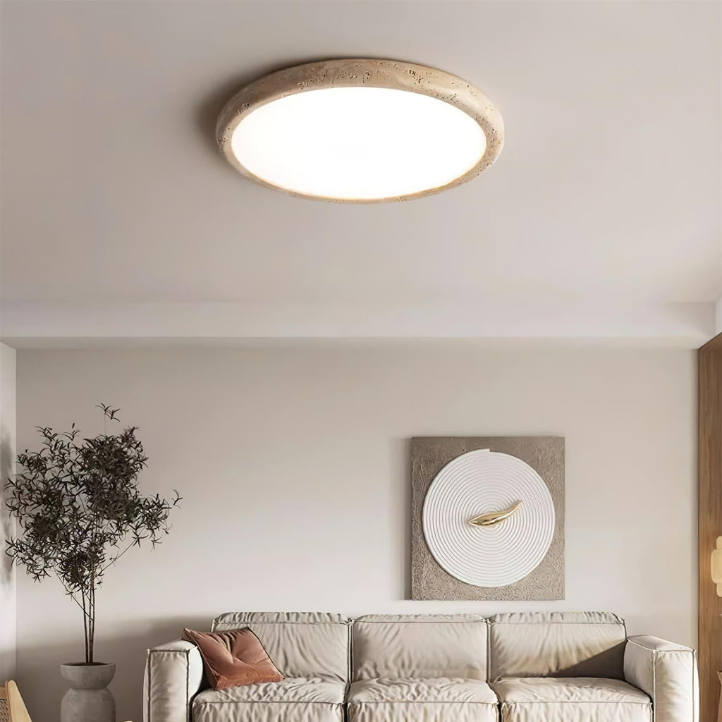 Lunaro Plafonnier Minimaliste Travertin - Neutralighting