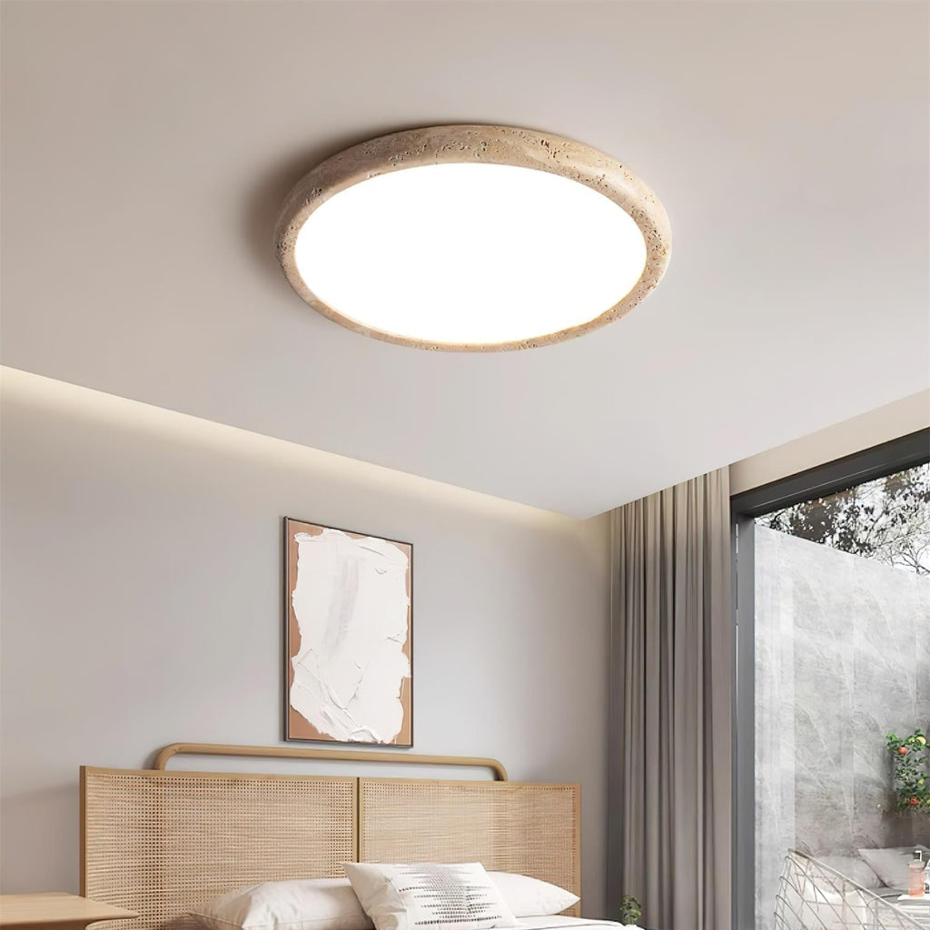 Lunaro Plafonnier Minimaliste Travertin - Neutralighting
