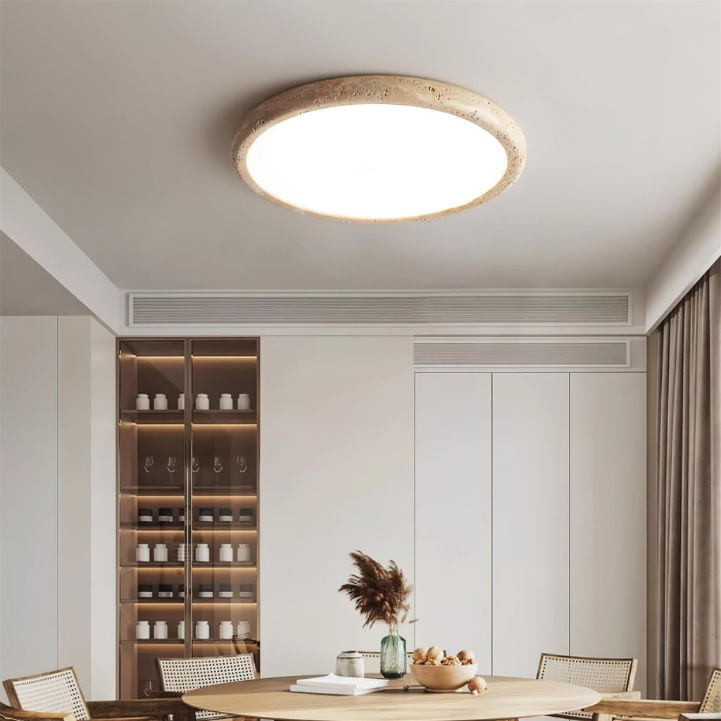 Lunaro Plafonnier Minimaliste Travertin - Neutralighting