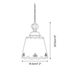 Klimt Suspension Lampe Céramique Festonnée Vintage - Neutralighting
