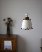 Klimt Suspension Lampe Céramique Festonnée Vintage - Neutralighting