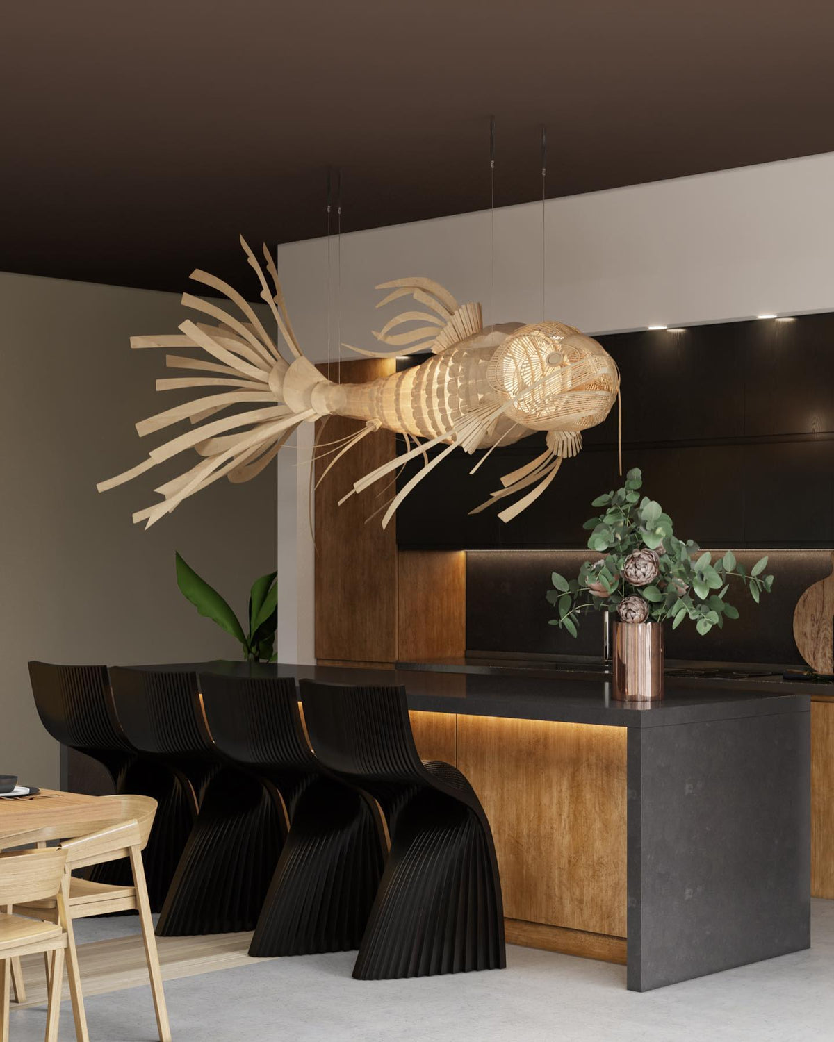 Ivsolara Lustre Métal Bois Créativité Individuelle - Neutralighting