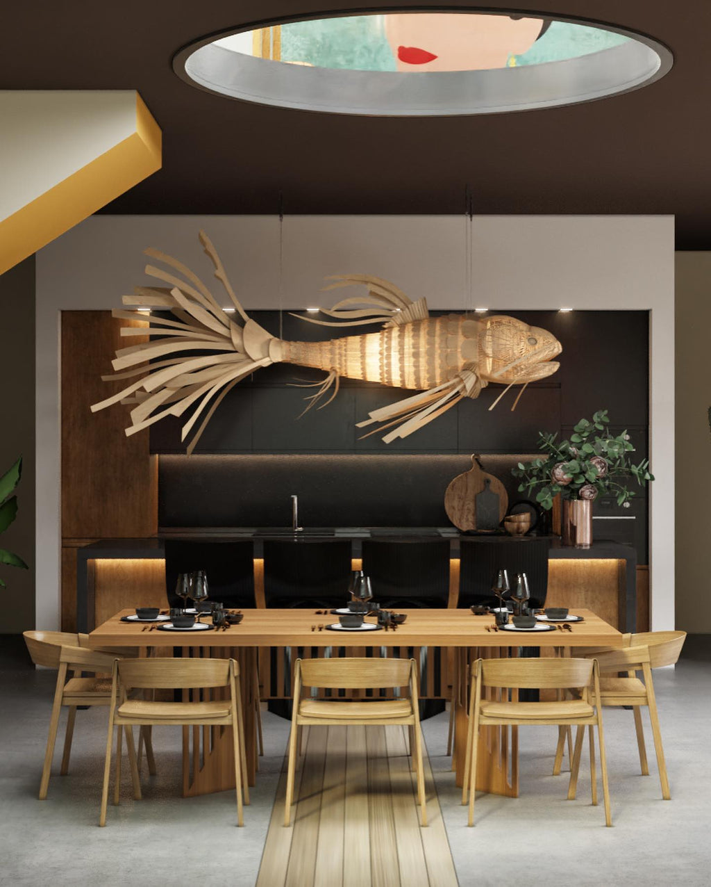 Ivsolara Lustre Métal Bois Créativité Individuelle - Neutralighting