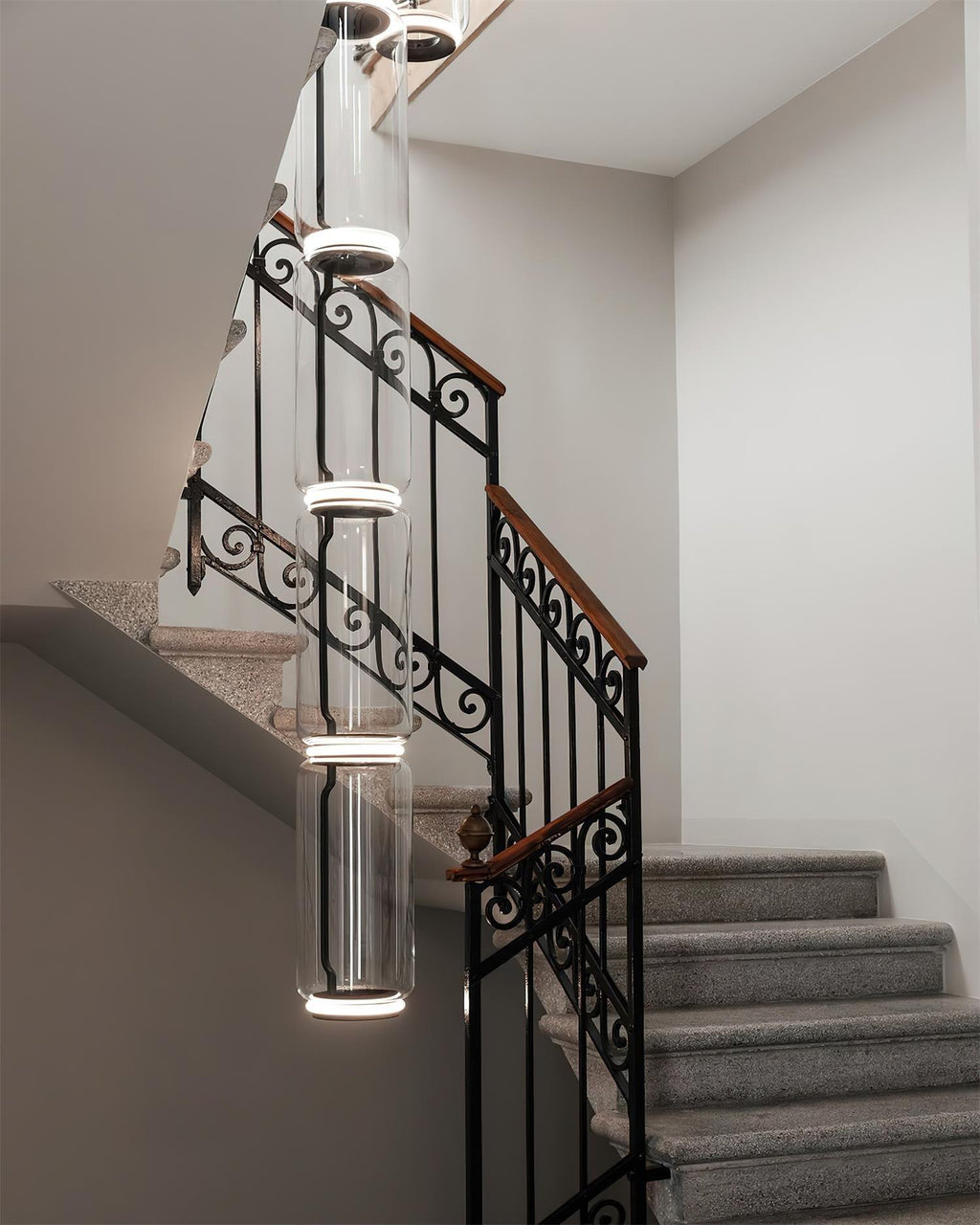 Virelo Suspension Cylindrique en Verre Empilé - Neutralighting