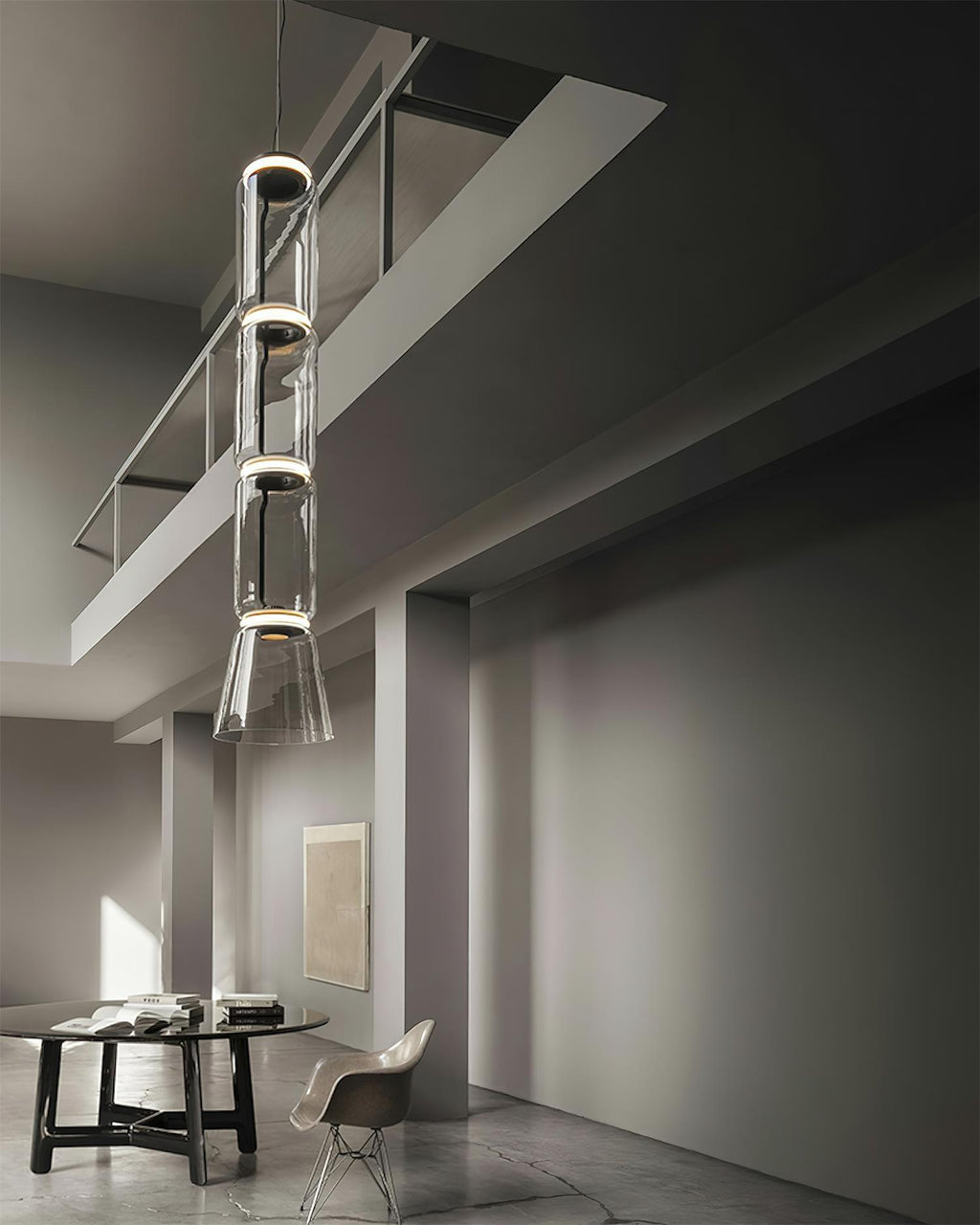Virelo Suspension Cylindrique en Verre Empilé - Neutralighting