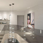 Virelo Suspension Cylindrique en Verre Empilé - Neutralighting