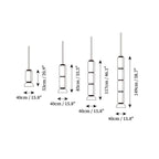 Virelo Suspension Cylindrique en Verre Empilé - Neutralighting