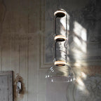 Virelo Suspension Cylindrique en Verre Empilé - Neutralighting