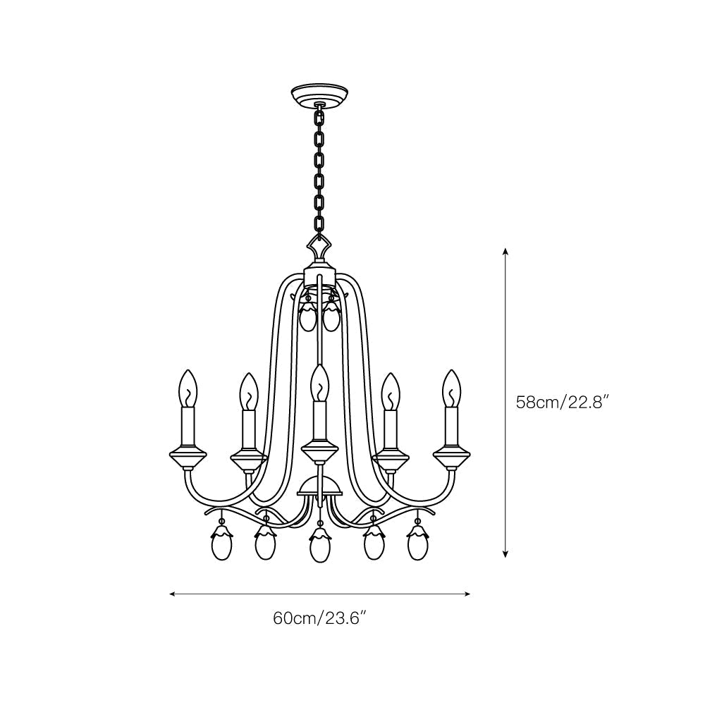 Ocara Lustre Cristal Laiton Industriel Vintage Luxe - Neutralighting