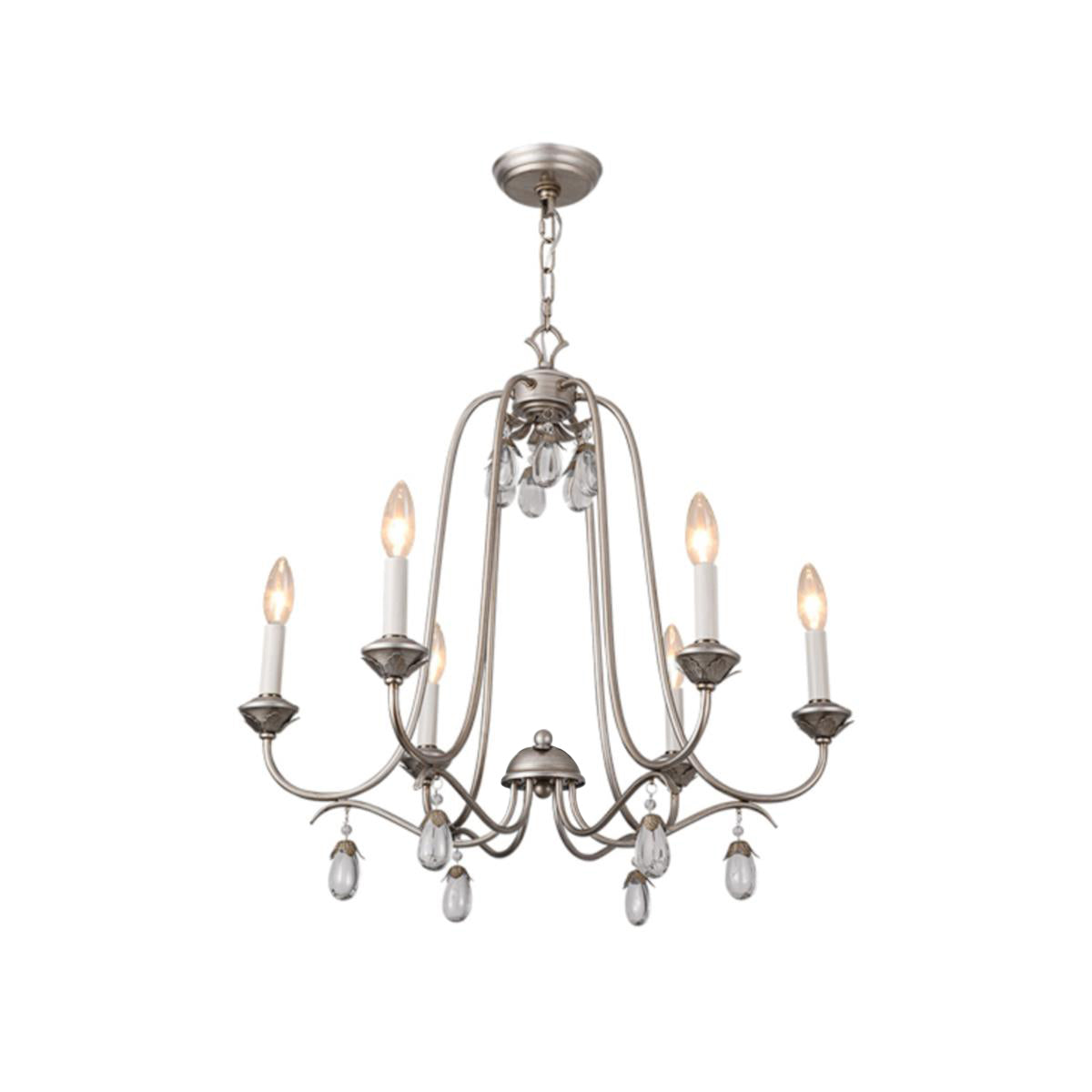 Ocara Lustre Cristal Laiton Industriel Vintage Luxe - Neutralighting