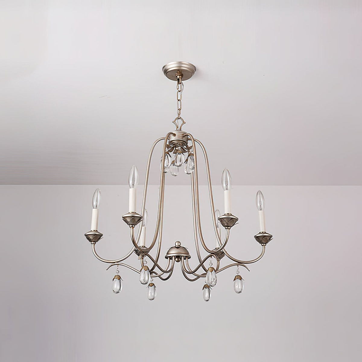 Ocara Lustre Cristal Laiton Industriel Vintage Luxe - Neutralighting