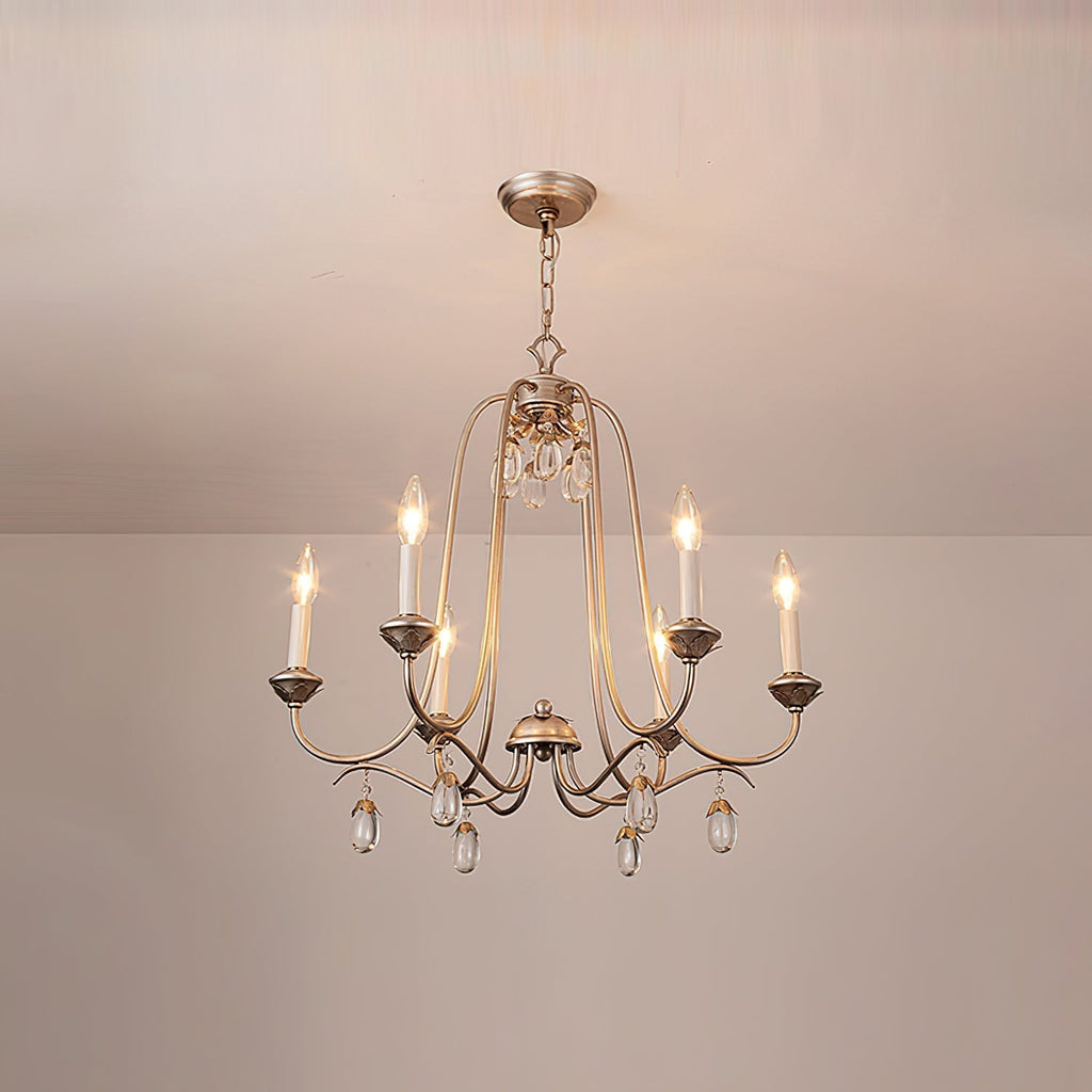 Ocara Lustre Cristal Laiton Industriel Vintage Luxe - Neutralighting