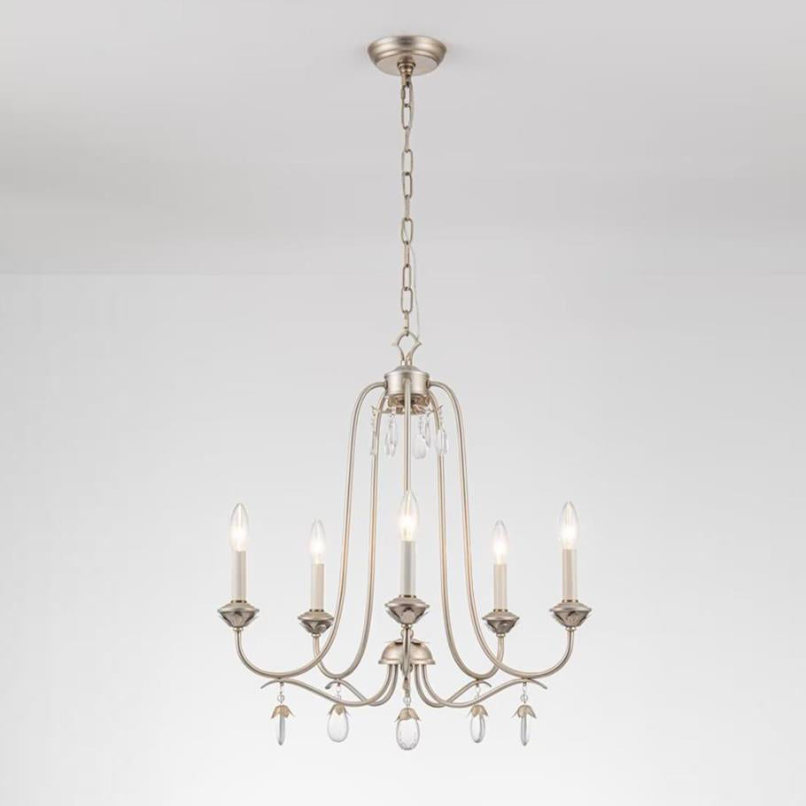 Ocara Lustre Cristal Laiton Industriel Vintage Luxe - Neutralighting