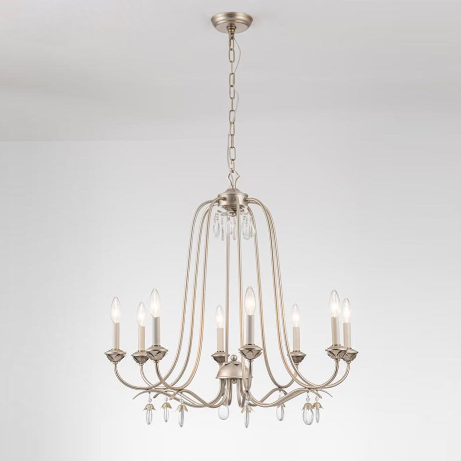 Ocara Lustre Cristal Laiton Industriel Vintage Luxe - Neutralighting