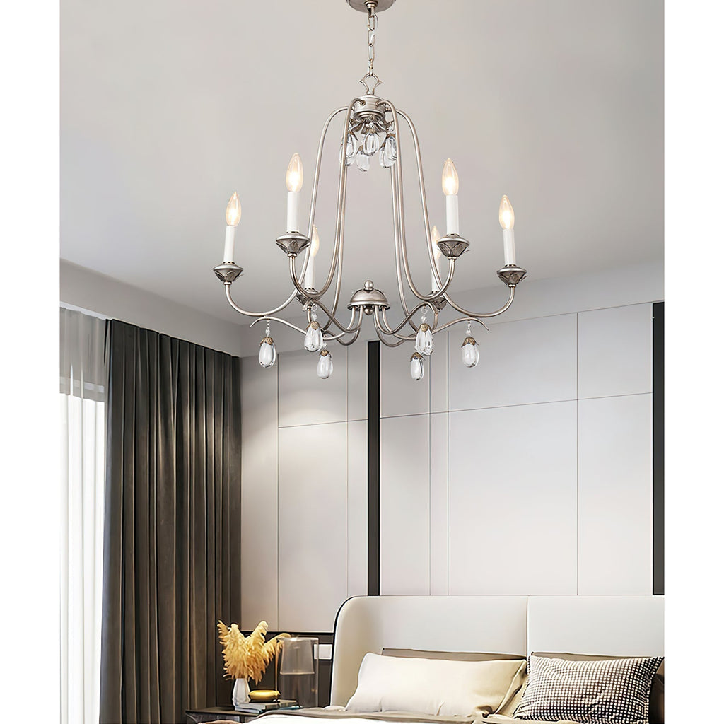 Ocara Lustre Cristal Laiton Industriel Vintage Luxe - Neutralighting