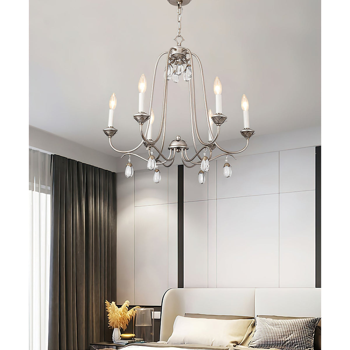 Ocara Lustre Cristal Laiton Industriel Vintage Luxe - Neutralighting