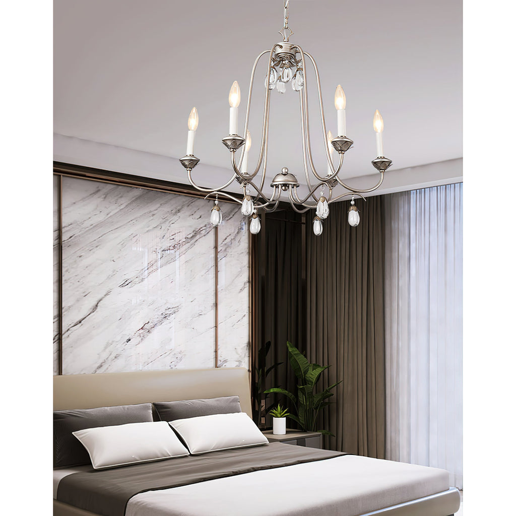 Ocara Lustre Cristal Laiton Industriel Vintage Luxe - Neutralighting