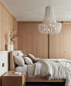 Lustra Chandelier en Bois Organique Décontracté - Neutralighting