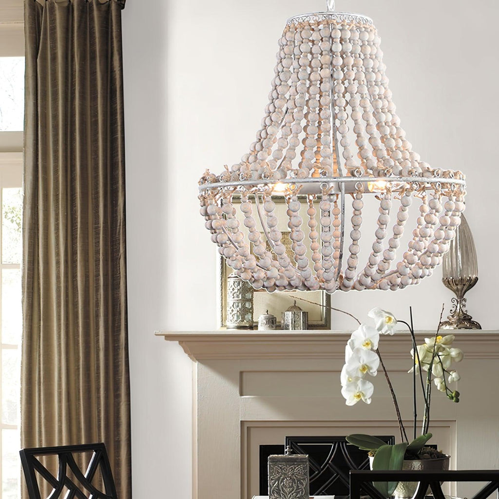 Lustra Chandelier en Bois Organique Décontracté - Neutralighting