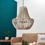 Lustra Chandelier en Bois Organique Décontracté - Neutralighting