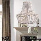 Lustra Chandelier en Bois Organique Décontracté - Neutralighting