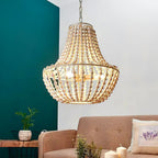 Lustra Chandelier en Bois Organique Décontracté - Neutralighting