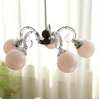 Valentina Vintage Crème Lustre Verre Salon Salle à Manger - Neutralighting