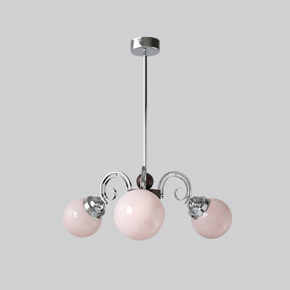 Valentina Vintage Crème Lustre Verre Salon Salle à Manger - Neutralighting