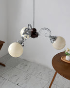 Kotter Chandelier Cream Satin Nickel Modern - Neutralighting