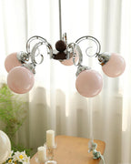 Kotter Chandelier Cream Satin Nickel Modern - Neutralighting
