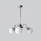 Kotter Chandelier Cream Satin Nickel Modern - Neutralighting