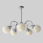 Kotter Chandelier Cream Satin Nickel Modern - Neutralighting