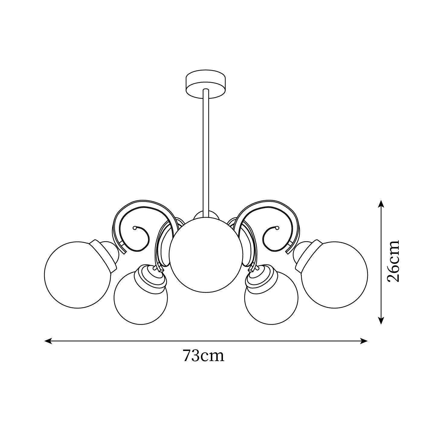 Kotter Chandelier Cream Satin Nickel Modern - Neutralighting