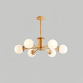 Lustra Chandelier en Bois Globe Minimaliste Naturel - Neutralighting