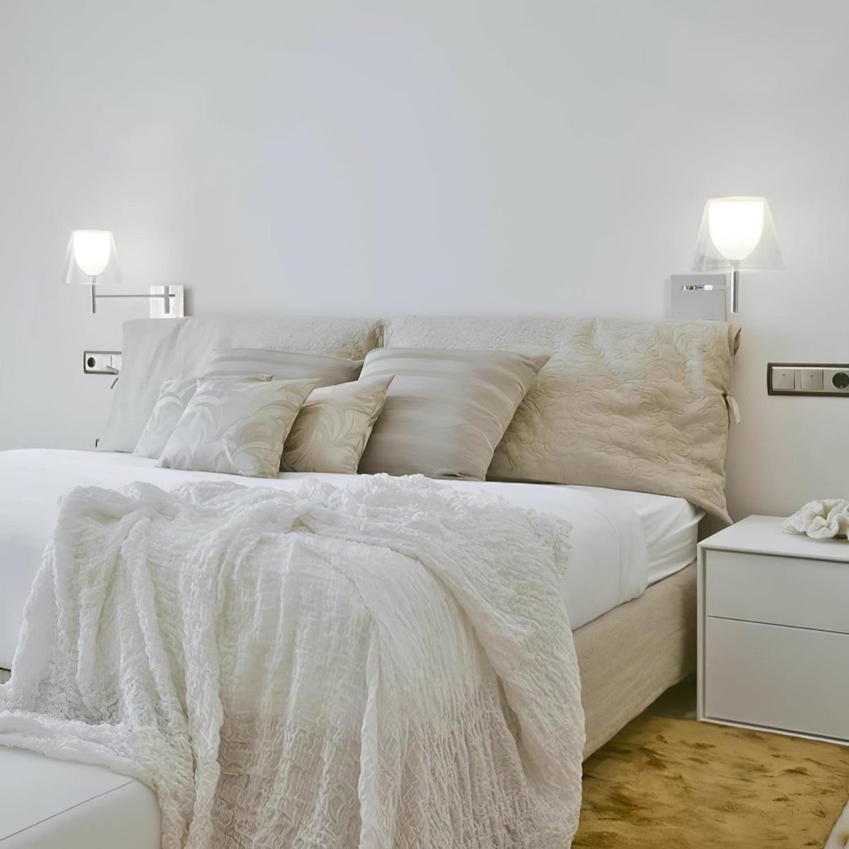 Orsore Applique Murale Tissu Prismatique Chromé - Neutralighting
