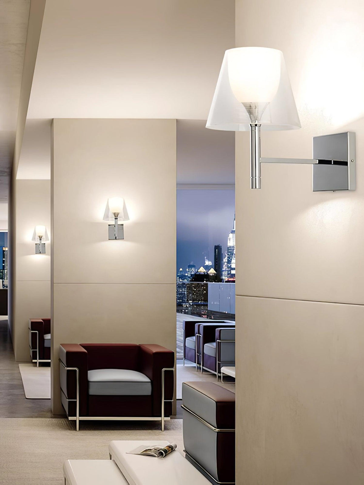 Orsore Applique Murale Tissu Prismatique Chromé - Neutralighting